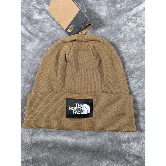 NWT The North Face Dock Worker Recycled Beanie Hat Tan One Size Adult Unisex - Picture 1 of 3